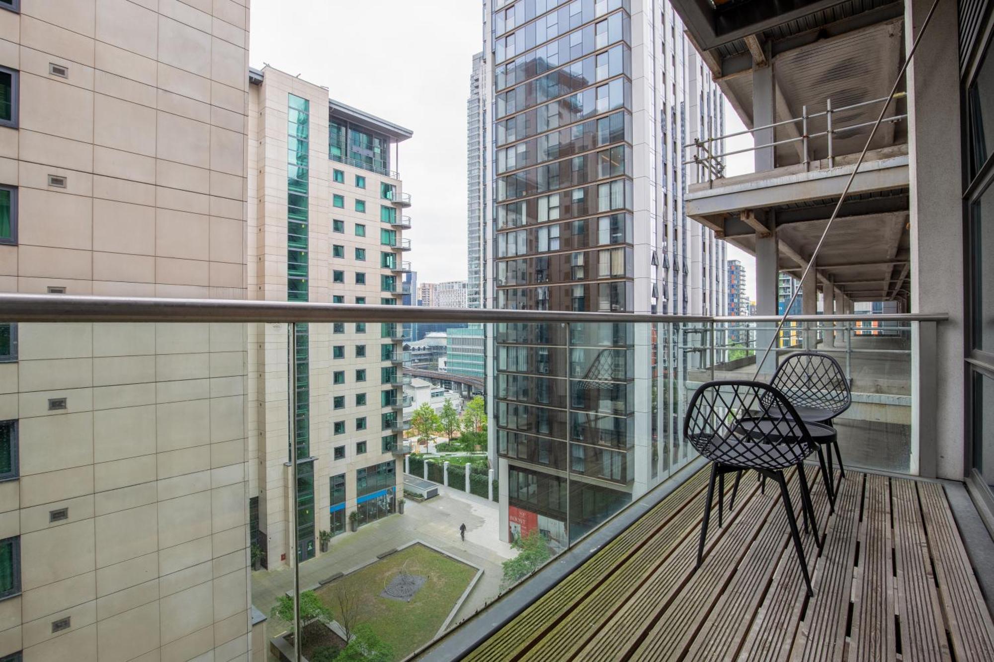 Apartamento Londwell, Canary Wharf River Thames Balcony *